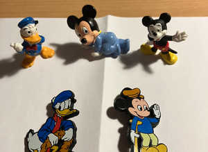 Disney Plastic Figures x 5