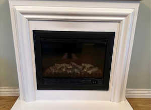 Quality large cream fireplace