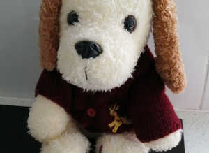 A Puppy Dog Soft Toy by Kids America.  Size: M 15".