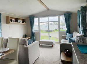 Nearly New Willerby caravan for sale on country park in Suffolk