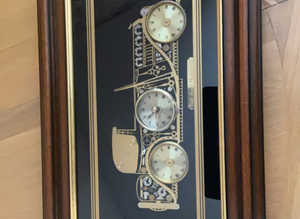 Vintage clock picture rolls Royce phantom