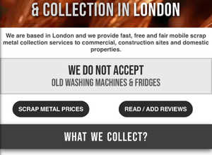 Scrap metal collection for cash