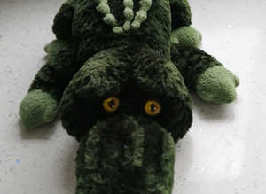 Aurora Green Plush Crocodile Soft Toy.  18.1/2" Long