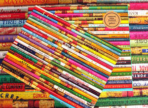 Gailson Vintage Pencils 1000 Piece foil Puzzle.Puzzle size 20 x 27in