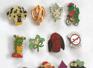 13 Pin Badges Various, can be posted.