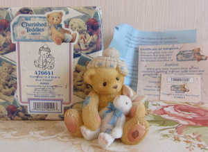 Enesco Cherished teddy Junior figurine "Everyone is a bear's best friend) 1998