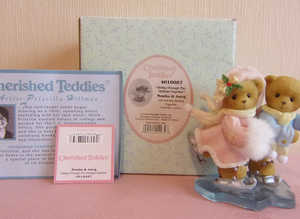 Cherished Teddies Monika & Joerg "gliding through the holidays together 2008