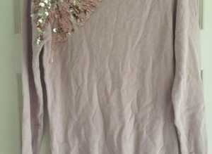 (552) Pale pink jumper, size 12