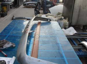 Rear bumper for Fiat 124 Coup