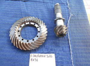 Crown wheel and pinion for Ferrari California Turbo
