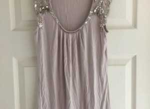(042) New Look beige top, size 10