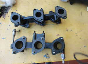 Intake manifolds for carburetors 40-32 Porsche