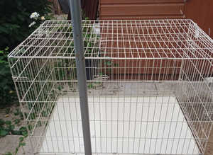 XXL dog crate steel cream colour two doors £60