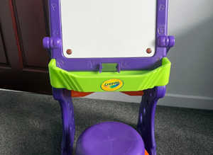 Crayola My First Art Studio Desk & Easel 3 in 1 + Stool
