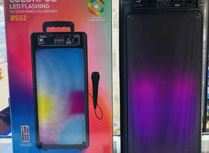 Hoco BS52 Outdoor Wireless Speaker 6.5" with Microphone & Remote Colorful LED Flashing