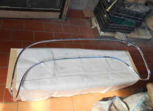 Rear window chrome frame for Ferrari Dino 246