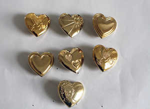 7 Variety Club Gold Heart Badges. can be posted.