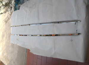 Chrome moldings under the doors for Maserati Mistral