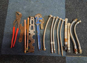 PLUMBERS BITS AND TOOLS.