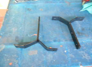 Rear bumper brackets for Fiat Dino