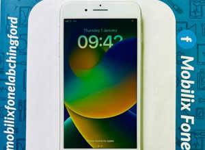 Special Offer Apple iPhone 8 Plus 64GB Silver White Unlocked Latest iOS 16.7.7 Battery Health 100%