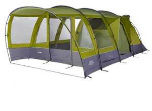 Vango Langley 400XL Herbal Tent with footprint and carpet.