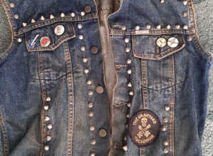 Vintage Rock and Roll Jean Jacket - 40+ years old - CHATHAM COLLECTION ONLY