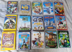 About 50 various kids dvds £1 each