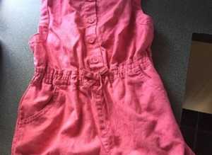(075) Girls dungarees, age 10, new!