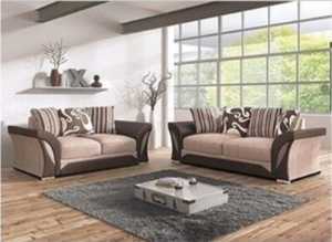 **Grand Brand New L-Shape Couch - 2 & 3 Seater with Footstool Comfort**