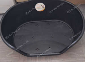 Medium black Plastic dog bed