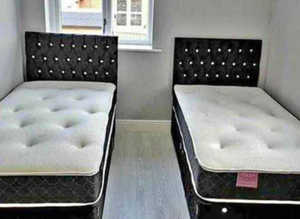 **Modern Design for Cozy Sleep: Single, Double & Queen Size Ottoman Bed with Premium Mattress**