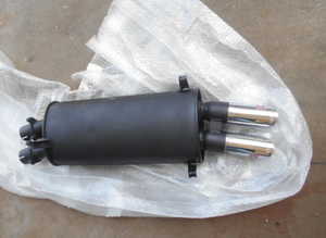 Exhaust silencer for Maserati Biturbo