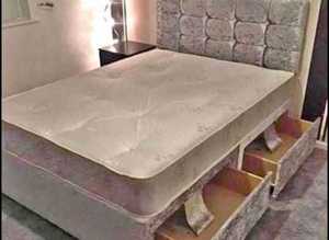 **Sleek & Spacious: Single, Double & Queen Size Ottoman Storage Bed with Plush Mattress**