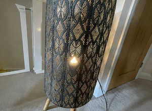 Moroccan Antique Brass floor lamp