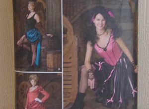 Simplicity sewing pattern 2851 Victorian saloon bar maid size uk 6-12