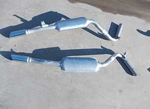 Rear exhaust silencers for Fiat Dino 2000 Coup