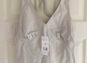 (044) New Look linen top, size 14, new