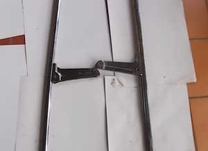 Deflector glass mountings for Fiat 1500 Spider