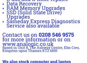 Laptop, computer, iPad and iPhone repairs