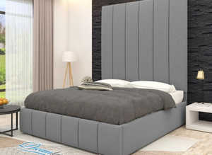 Luxury High Panel Wilson Upholstered Ottoman Bed Frame (Split Headboard)