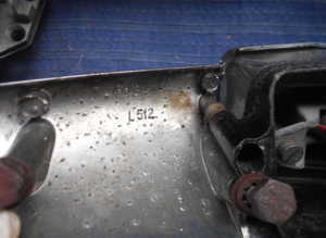 Rear number plate light for Jaguar Mk2