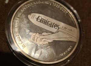 Silver Emirates coin