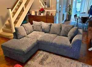 Refined Contemporary L-Shape Sofa - 3 & 2 Seater Set