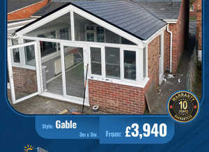 Gable Conservatory Roof -- Stunning Tiled Roof Replacement From £3,940