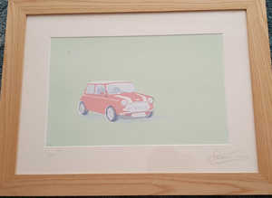 Artwork of Classic Mini by the artist Alastair Riley - Chatham ME5
