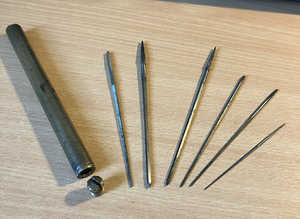 Vintage 'P.S. Stubbs of England' Jewellers/Watchmakers Tapered Reamers.