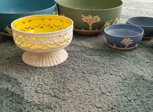 Vintage Dialene 1960s Better Maid Wedgewood Style Planters - Cash On Collection Only - Chatham