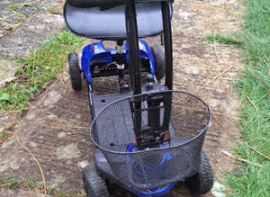 Blue mobility scooter l