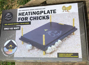 Heating plate for raising chicks